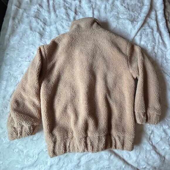 ZAFUL Tan Teddy Soft Fleece Jacket Ladies Size Small NWT - Picture 7 of 12